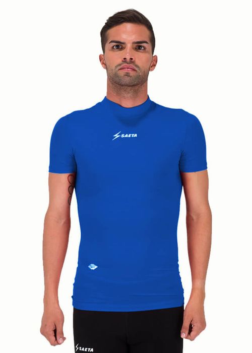 Camiseta Mold Fit Azul Rey, Manga Corta, Unisex