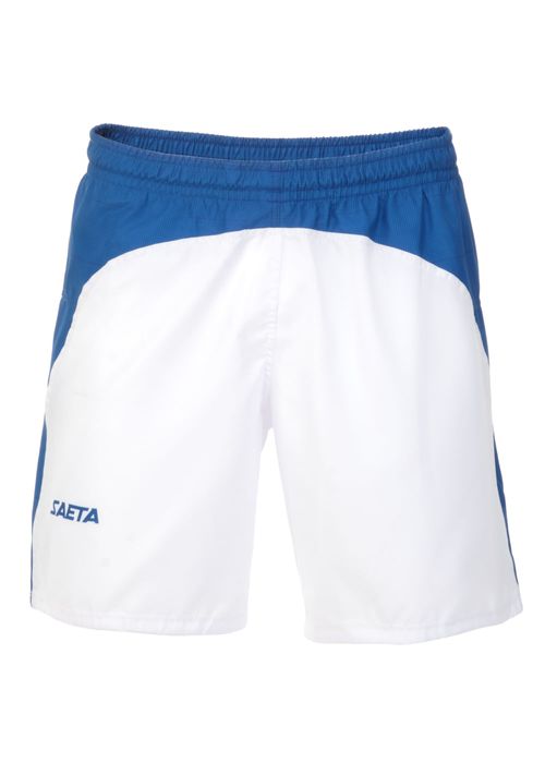 Pantaloneta Bonsai Blanco Azul Rey, Fútbol, Hombre