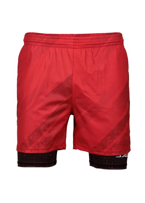 Pantaloneta Running Rojo, Hombre