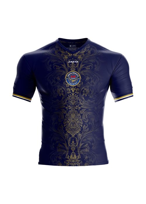 Camiseta Oro Azul Oscuro Dorado